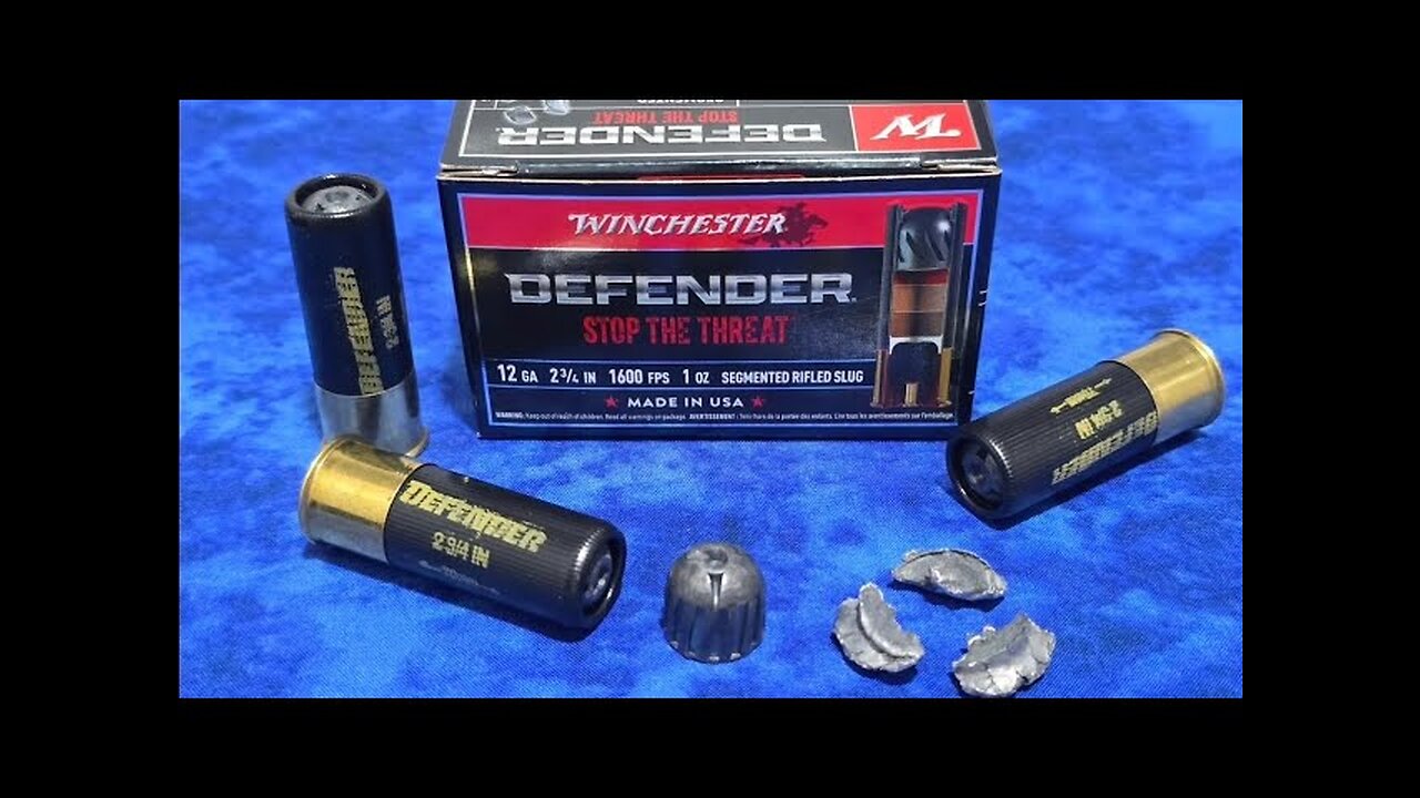 DOES IT WORK? Winchester Defender 12GA SEGMENTED Slug Review & Demo!