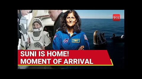 Sunita Williams Is Home: Dramatic Video Captures Splash Down After 9 Months In Space | NASA | SpaceX