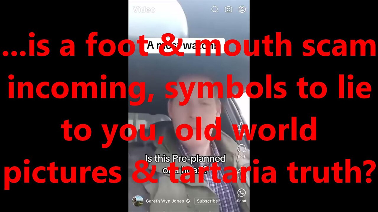 ...is a foot & mouth scam incoming, symbols to lie to you, old world pictures & tartaria truth?