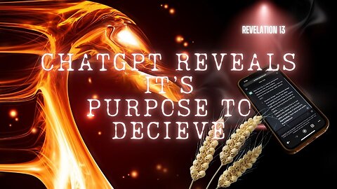 ChatGPT Purpose to Decieve for Global Elites - Trust Jesus