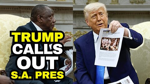 Trump Shows The Evidence During Meeting with South African President Ramaphosa