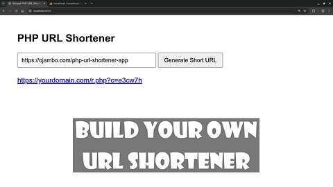Build a Simple PHP URL Shortener with MariaDB – Easy Tutorial