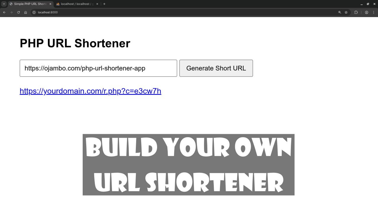 Build a Simple PHP URL Shortener with MariaDB – Easy Tutorial