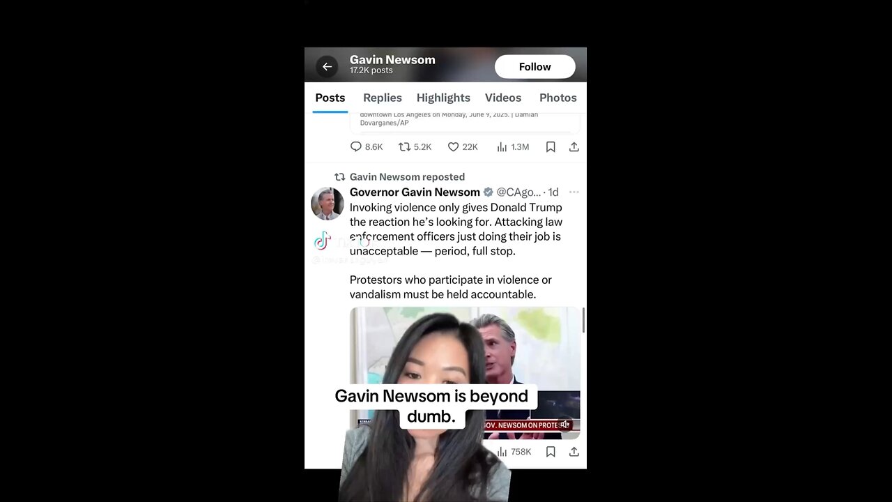 Captioned - Gavin Newsom is beyond dumb!