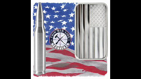 5 oz SilverTowne American Flag Silver Bar AND 2 oz Silver Bullet