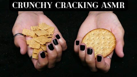 ASMR Crushing Crackers & More (no talking, cracking, snapping, crunching)