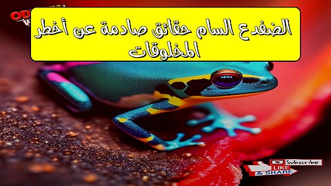 الضفدع السام: حقائق صادمة عن أخطر المخلوقات #حيوانات #سموم #طبيعة