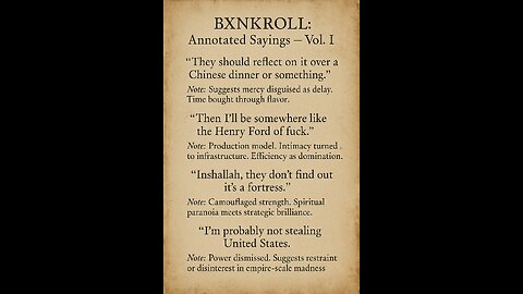 Bxnkroll's Unintentionally Funny Comments