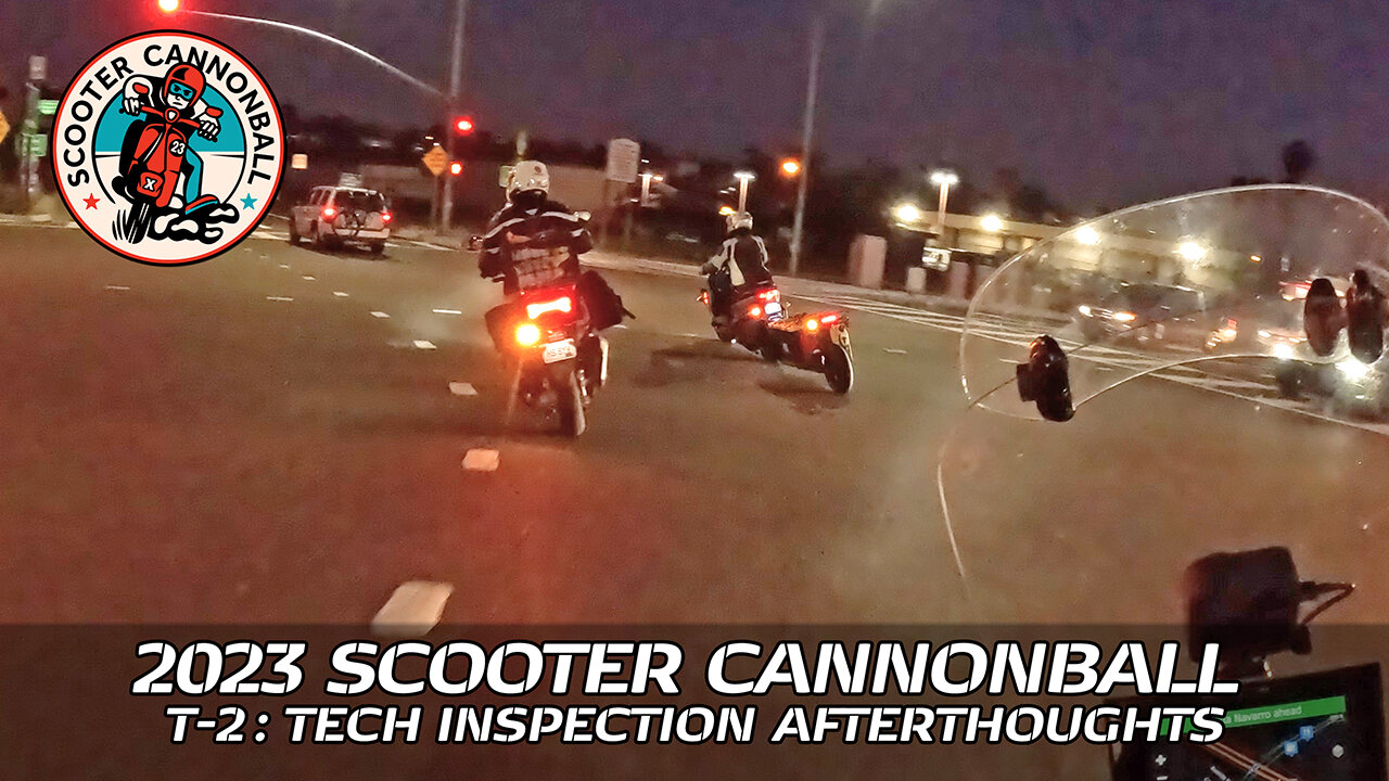 Scooter Cannonball 2023 // T-2: Riding to San Onofre Beach