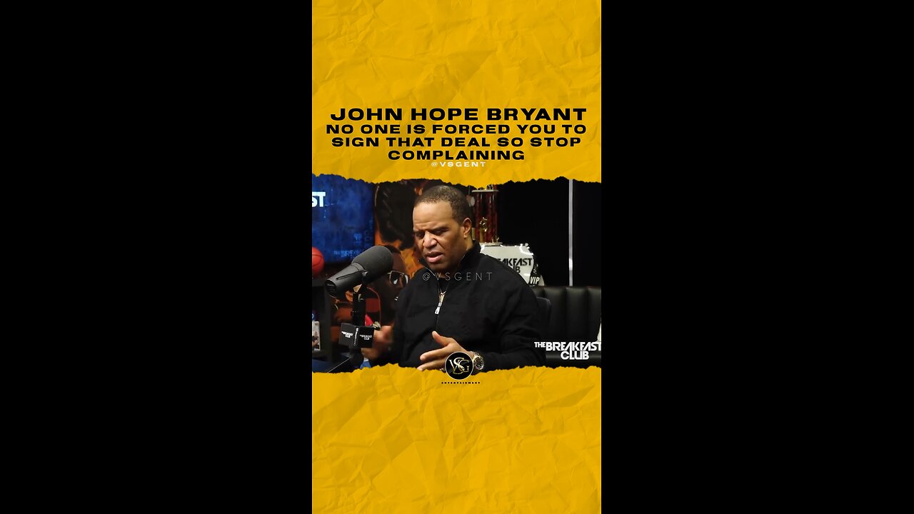 @johnhopebryant No one is forced you to sign that deal so stop complaining