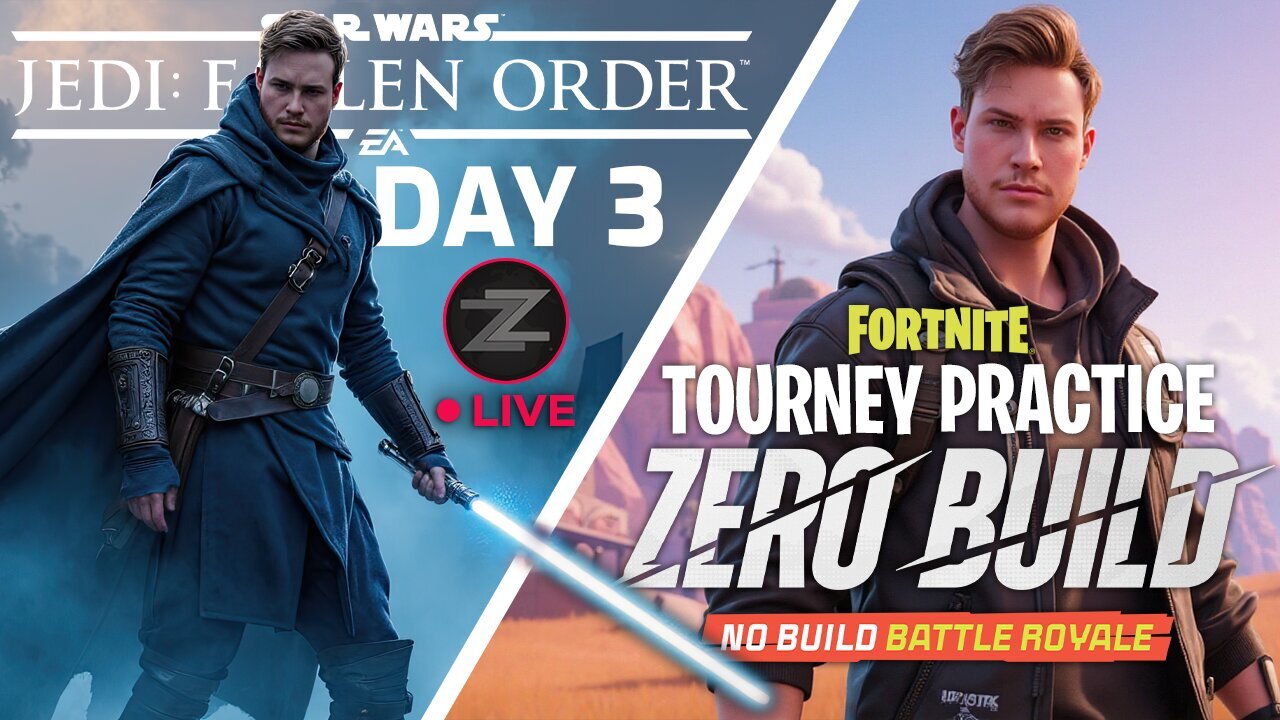 🔴LIVE IN 1440p! - Star Wars Jedi: Fallen Order | DAY 3 | Then Fortnite Practice! - Come Hang Out!