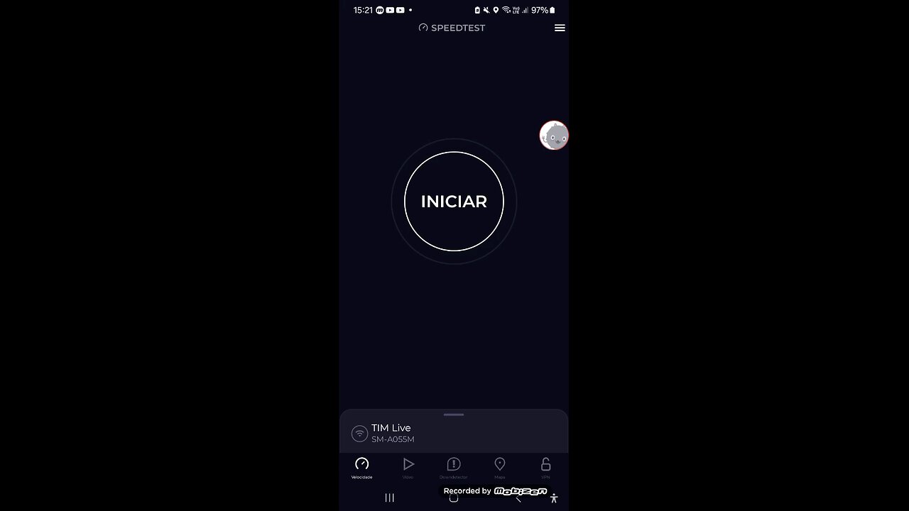 testando Internet tim 4g roteador