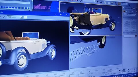 20s car being rendered