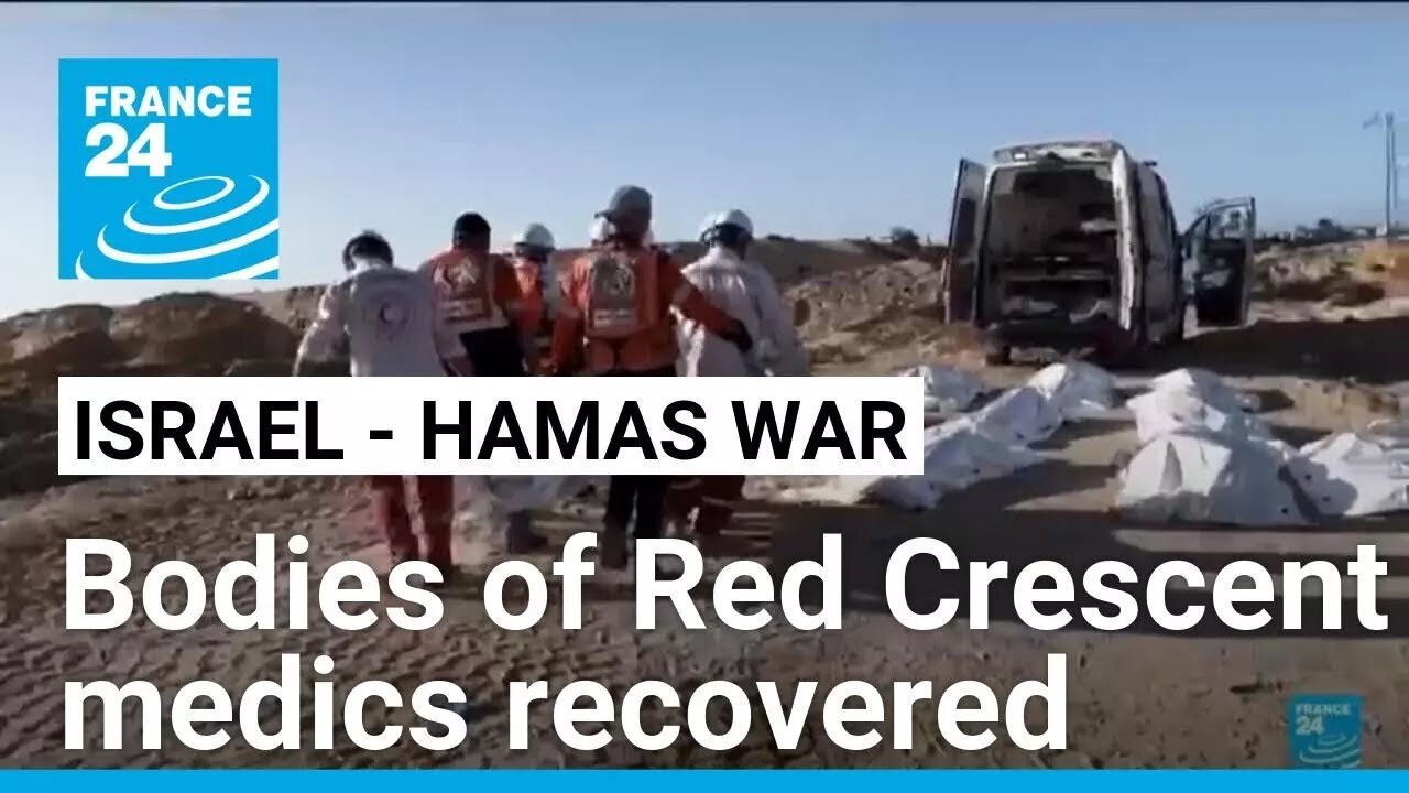 Bodies of eight Red Crescent medics recovered in Gaza, one still missing