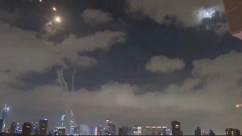 Iranian missiles came down through isreal city Tel Aviv | conflict with Iran