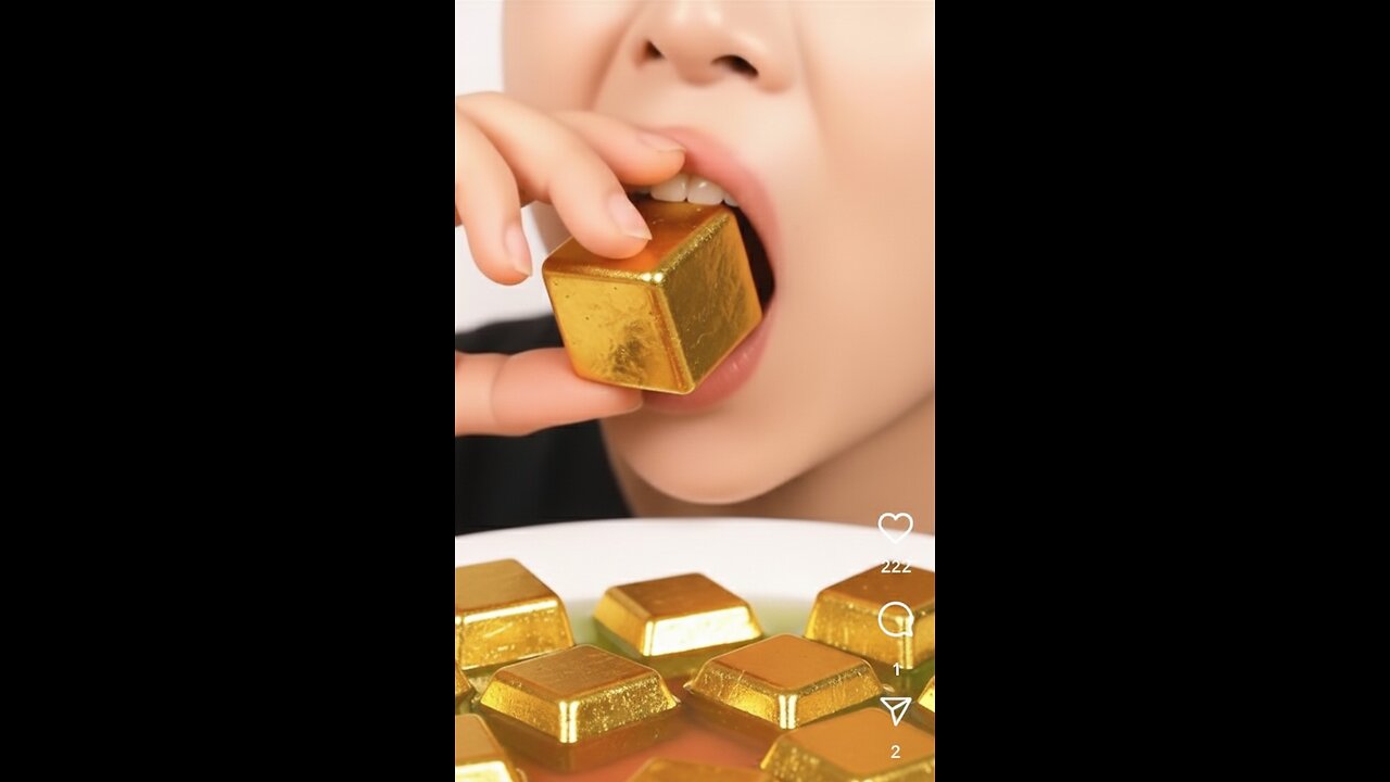 Asmr.eat gold.