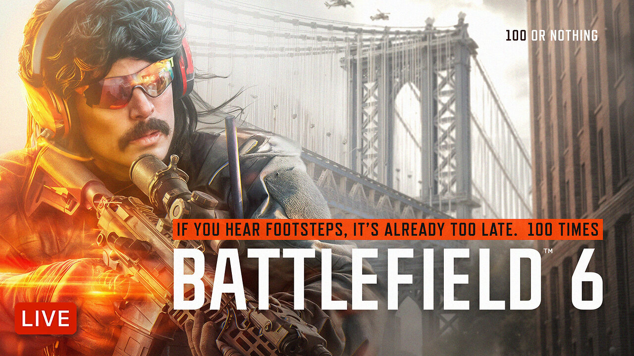 🔴LIVE - DR DISRESPECT - BATTLEFIELD 6 - CHASING 100 KILLS