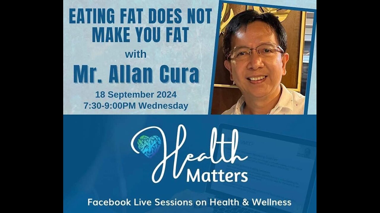 HM Session 103 Eating Fat Does Not Make You Fat with Mr. Allan Cura