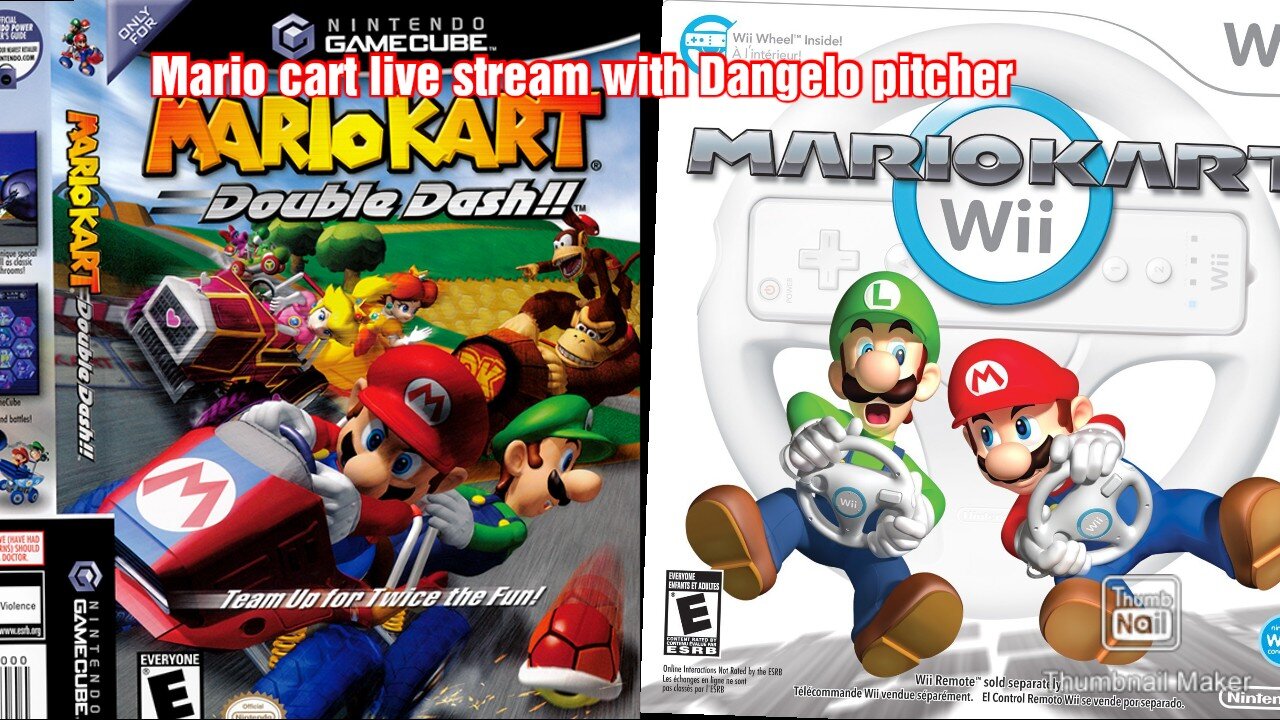 Live mario cart stream with Dangelo pitcher