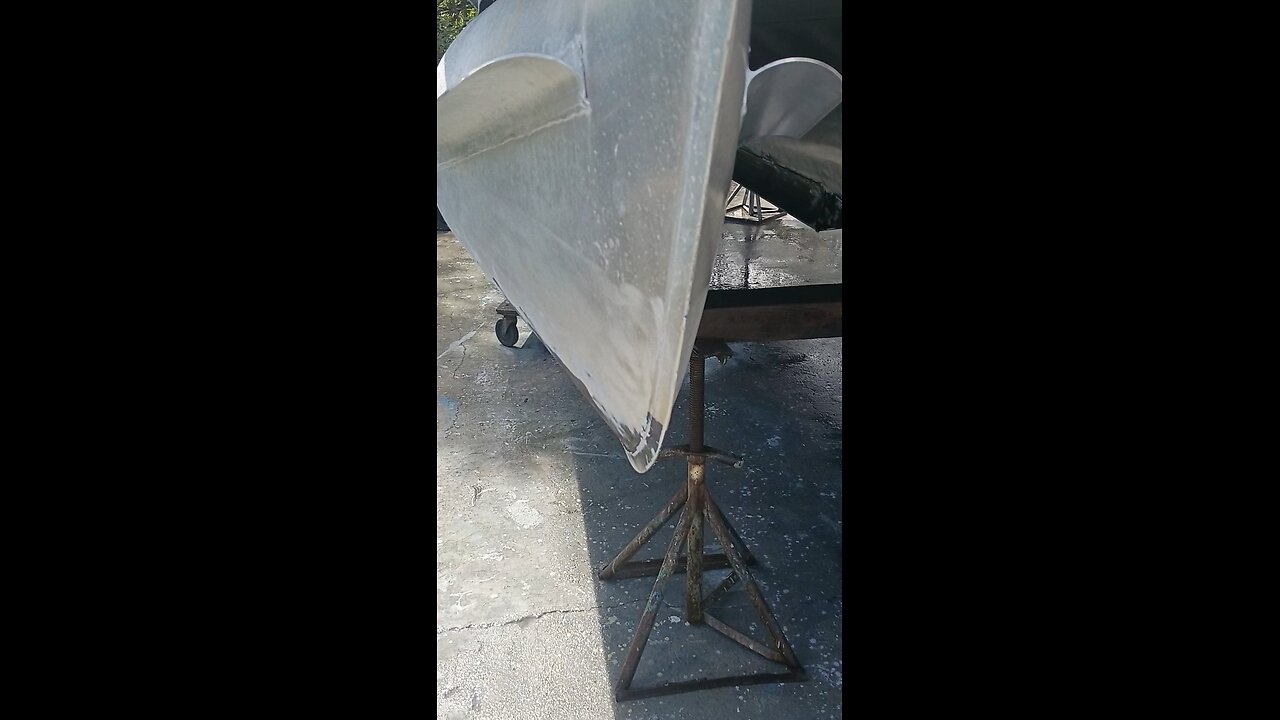 80 grit sandpaper pressure washed bottom job