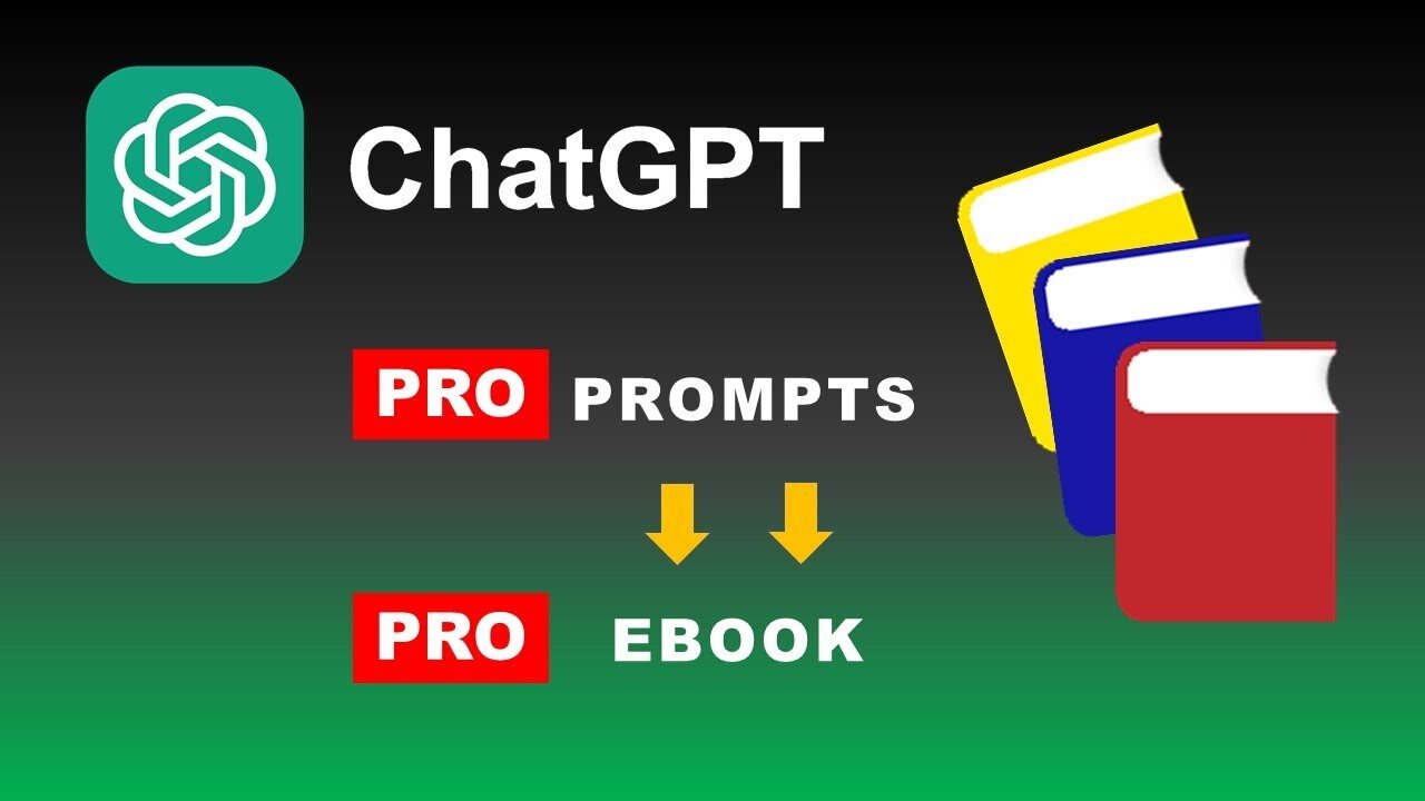 How to Use ChatGPT to write Ebooks - PRO ChatGPT Prompts to Create an ebook - Step by Step Tutorial