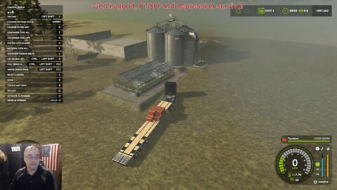Farming Simulator, making potato chips for the 1st time. AI tunes!