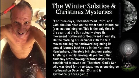 INITIATED JESUS & JEW HATER CELEBRATING THE WINTER SOLSTICE (ON FLAT EARTH JESUS THE SUN ORBITS AROUND THE EARTH) #ResearchFlattardEarth