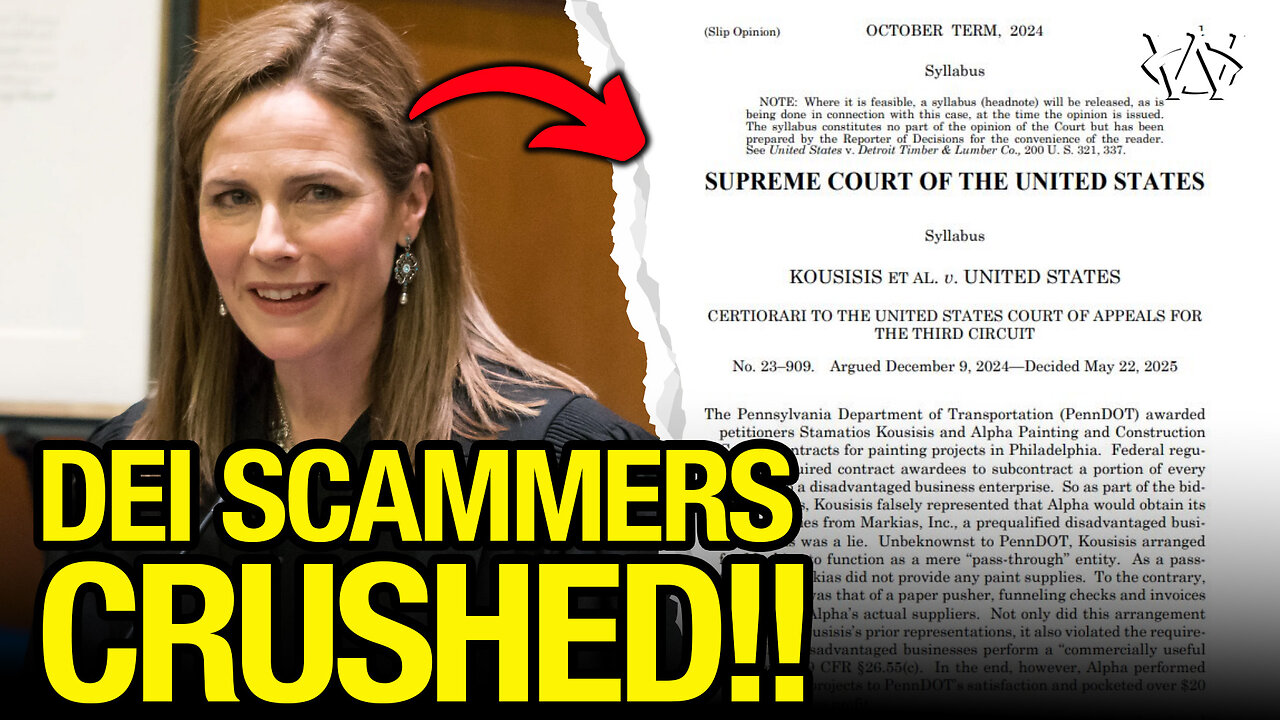 Supreme Court CRUSHES DEI Scammers