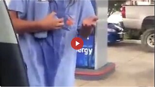 As she is pumping - 'What do I do, What do I do' she screams...It's not stopping! 😱