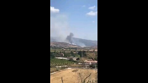 An Israeli Air Force aircraft attacked several Hezbollah terror infrastructures