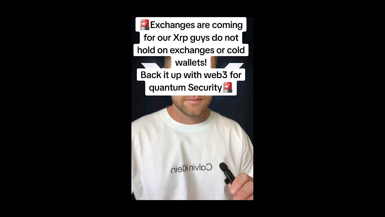 🚨Exchanges are coming for our Xrp guys do not hold on exchanges or cold wallets! 🚨