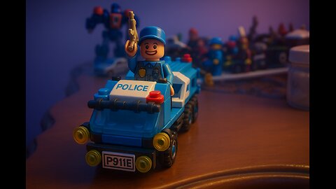 🎮 “Mini Cops on Duty! LEGO Bootleg Animation with AI Magic”