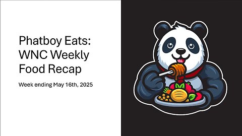 Phatboy Eats: Weekly Food Recap for WNC
