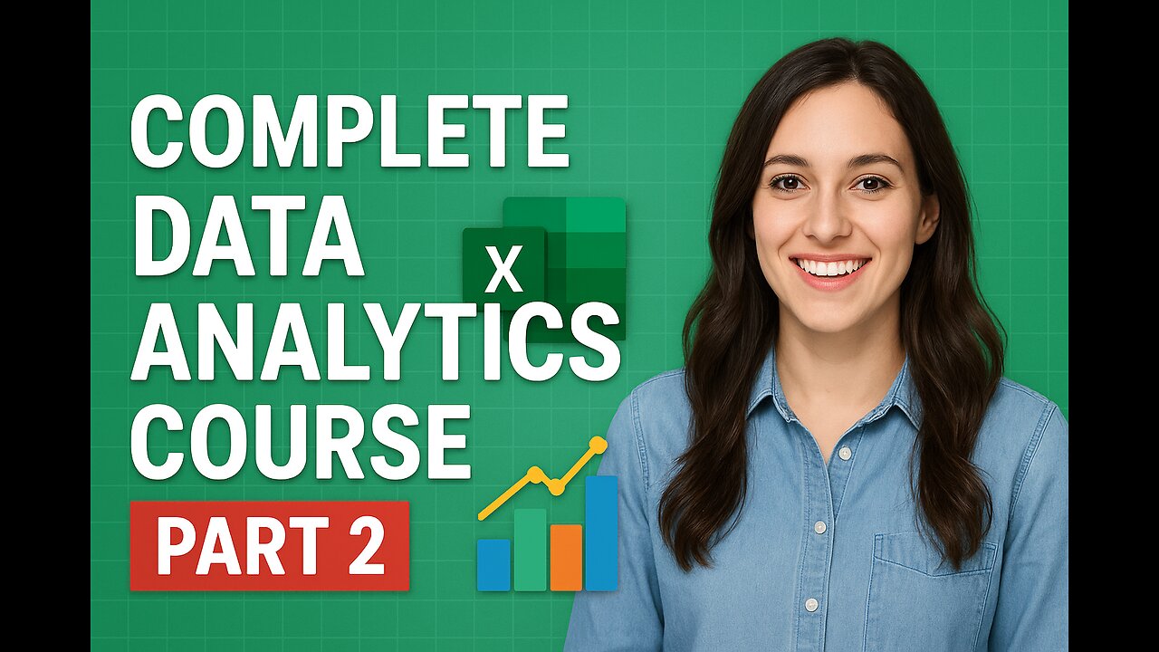 Complete Data Analytics Course Part 2 | Basics of Excel for Data Analysis (Beginner Friendly)
