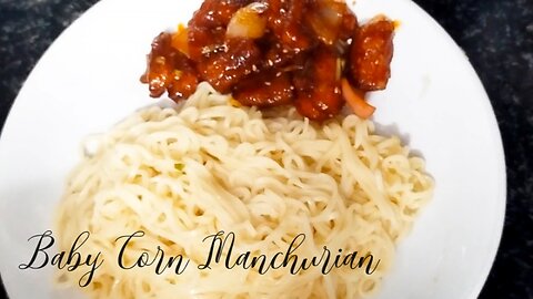 HOW TO MAKE BABY CORN MANCHURIAN | BABY CORN MANCHURIAN RECIPE IN HINDI | FOOD COURT