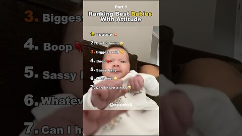 Ranking Best Babies With Attitude