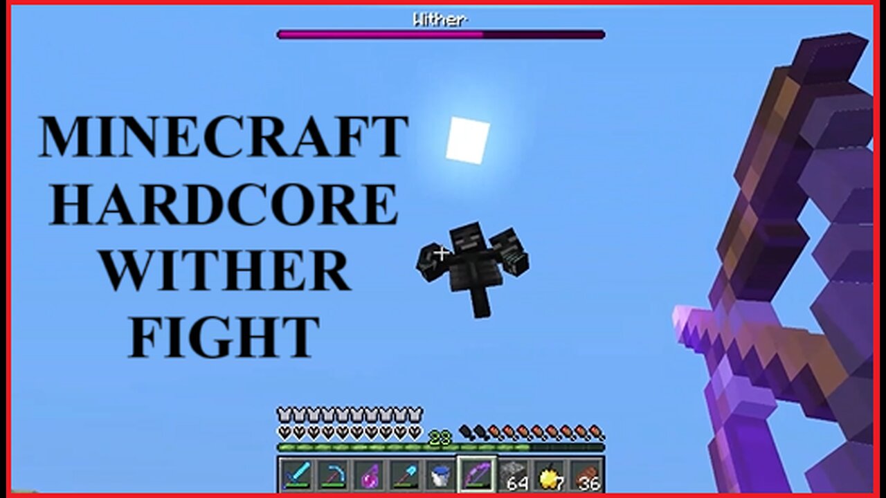 Hardcore Wither Fight in Minecraft 1.8.9!