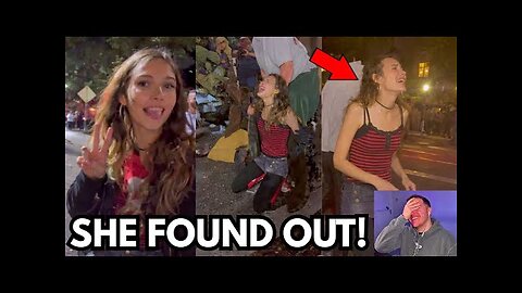 Anti-ICE Female Protestor REGRETS Life Decision After She FINDS OUT