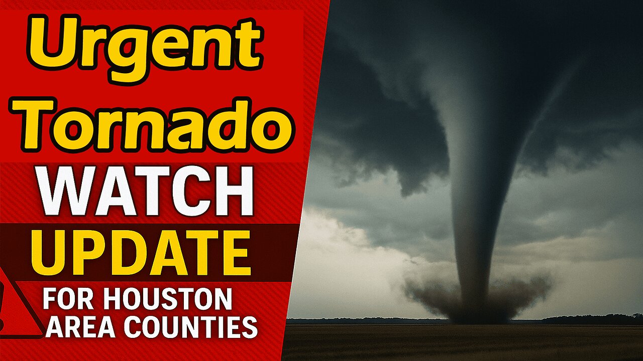 🌪️ Urgent Tornado Watch Update for Houston Area Counties | Stay Alert & Stay Safe | NEWSDRIFT
