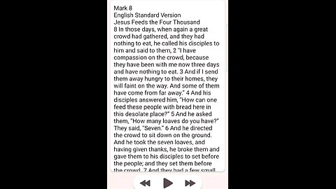 Mark Chapter 8 ESV