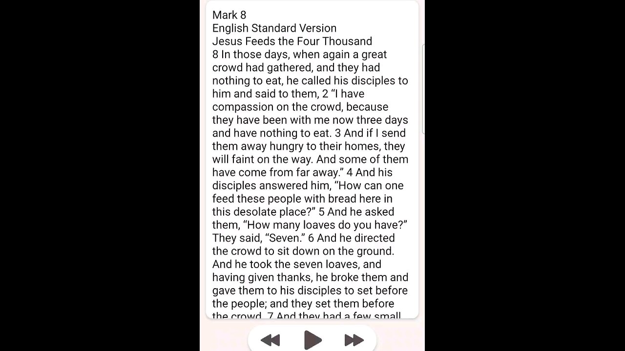 Mark Chapter 8 ESV