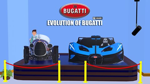 Evolution Of Bugatti In 3D Museum