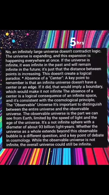 logic contradict infinite