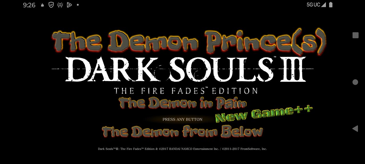 Dark Souls III: The Demon Prince(s), New Game+2.