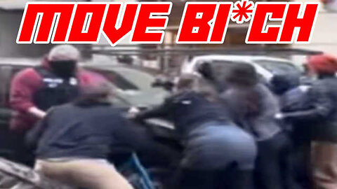 Terrorist Gets Tossed From ICE Van's Hood Almost Gets Legs Crushed