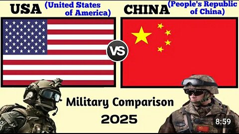 US vs China Military Power Comparison 2025 | USA vs China military power 2025 | USA vs China