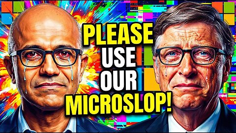 Microsoft CEO is BEGGING You to Use MICROSLOP Copilot AI! | Clownfish TV