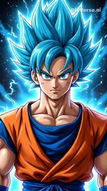 goku blue pixeverse version