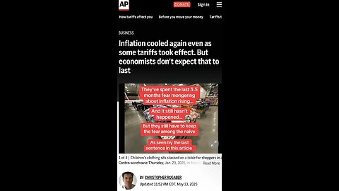 Inflation cooled to 2.3% yet the leftist media still has to fear monger the naive…