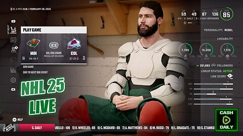 NHL 25 LIVE with Cash Daily